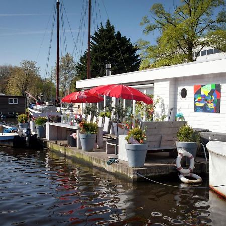 Modern Houseboat Apartment In Amsterdam With Terrace Exterior photo