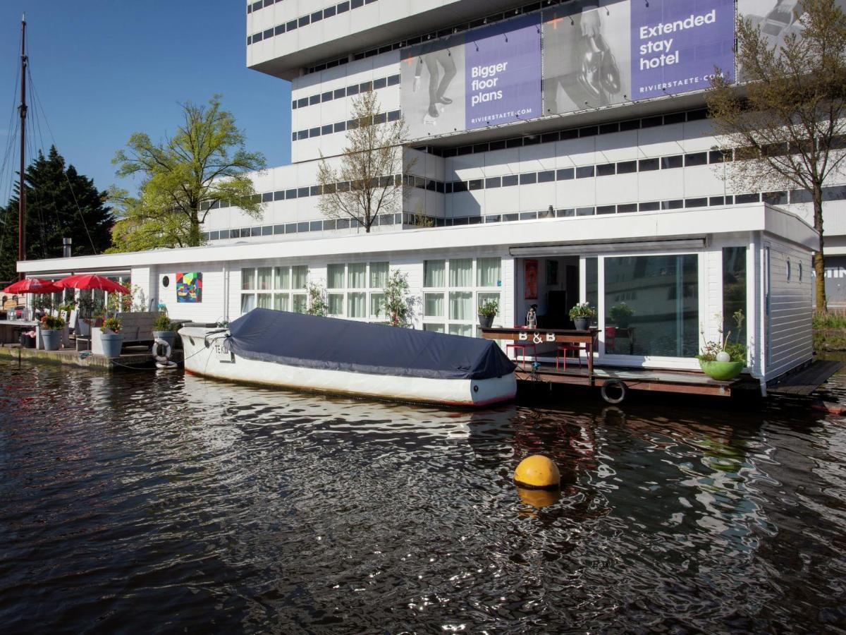 Modern Houseboat Apartment In Amsterdam With Terrace Exterior photo