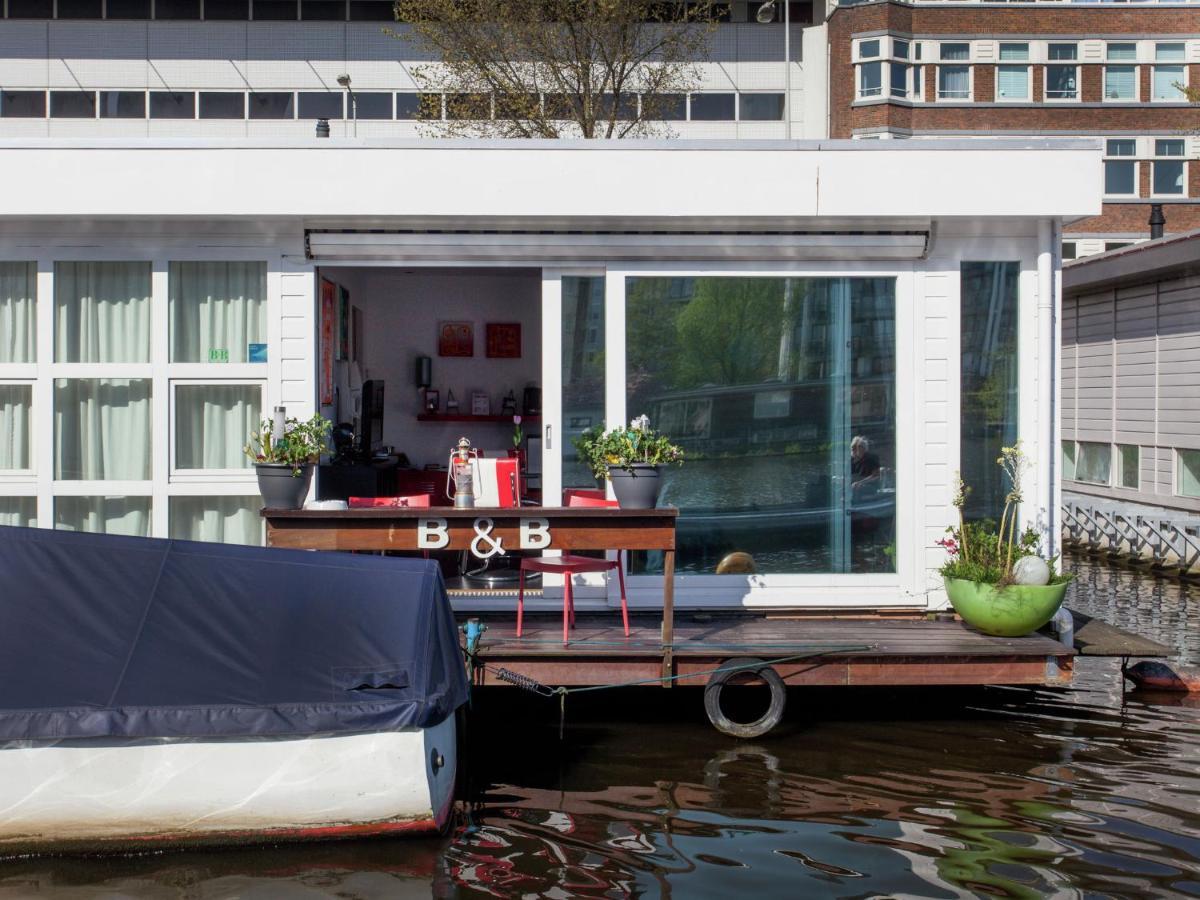 Modern Houseboat Apartment In Amsterdam With Terrace Exterior photo