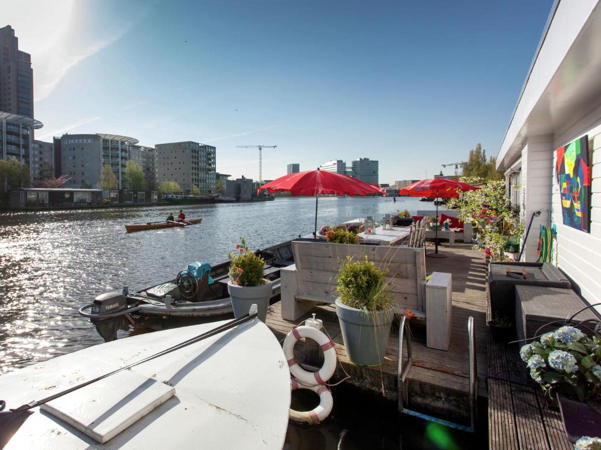 Modern Houseboat Apartment In Amsterdam With Terrace Exterior photo