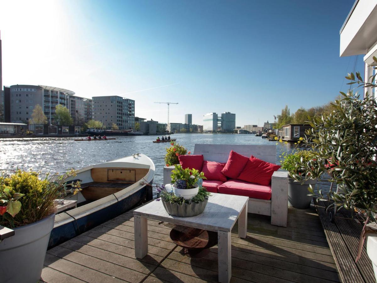 Modern Houseboat Apartment In Amsterdam With Terrace Exterior photo