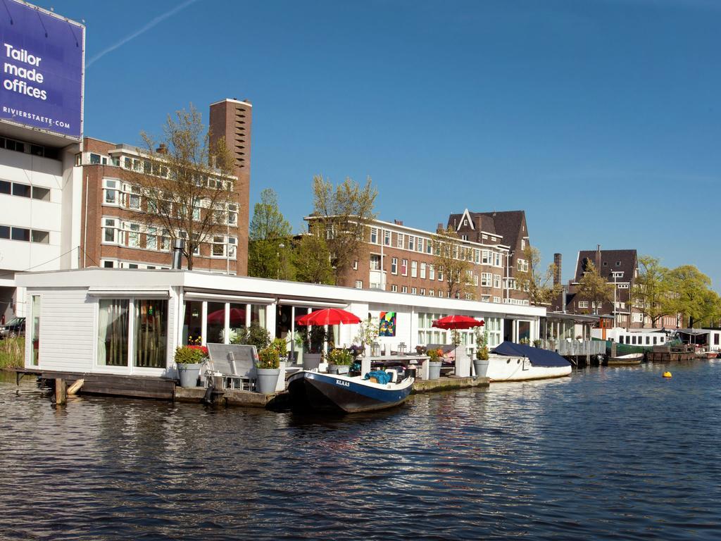 Modern Houseboat Apartment In Amsterdam With Terrace Exterior photo